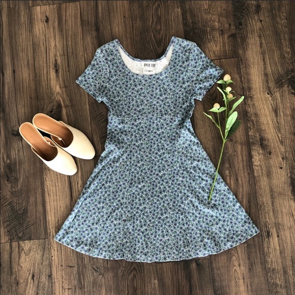 Dresses & Skirts - Spring Floral Skater Dress Casual Basic Wear Dress